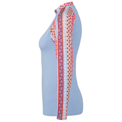 RIP CURL LYCRA FEMME RASHGUARD  MANCHES LONGUES COASTAL INSTINCT Bleu