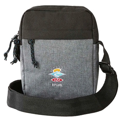 sacoche unisexe grise rip curl avec logo multicolore brode
