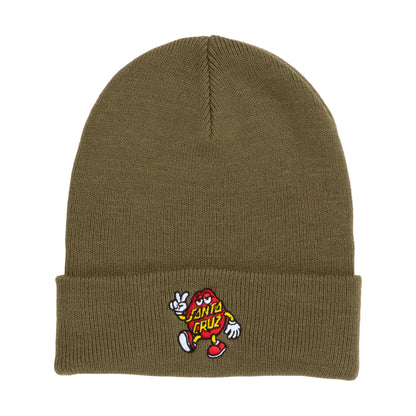 bonnet kaki santa cruz avec broderie homme drole rouge