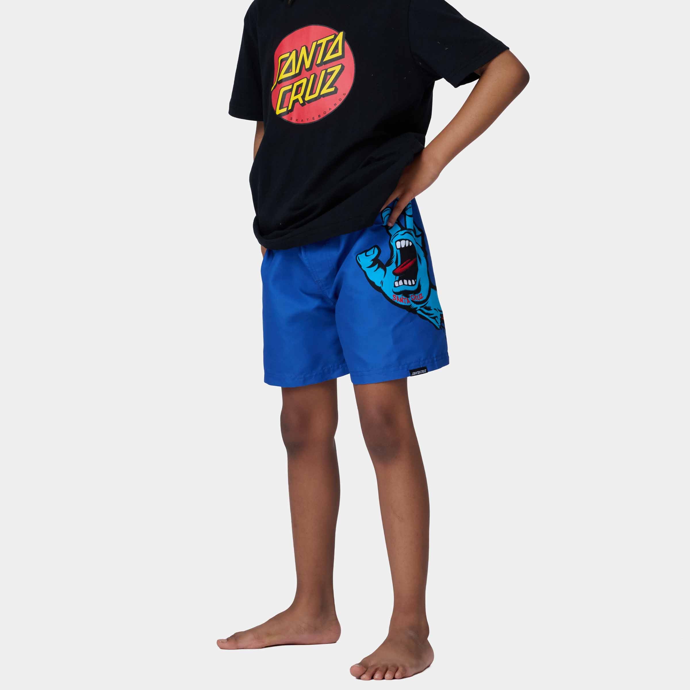 SANTA CRUZ YOUTH MAILLOT SCREAMING HAND Ultramarine-Massilia Surf Shop