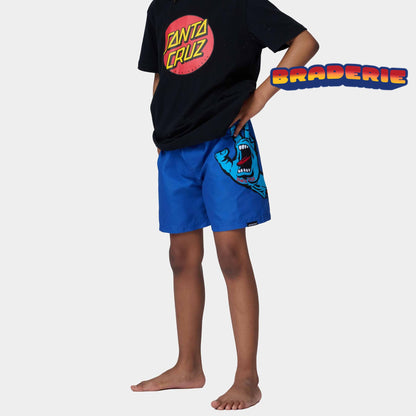 SANTA CRUZ YOUTH MAILLOT SCREAMING HAND Ultramarine-Massilia Surf Shop