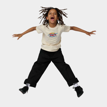 SANTA CRUZ YOUTH T-SHIRT SALBA VOODOO PIT FRONT Chalk-Massilia Surf Shop