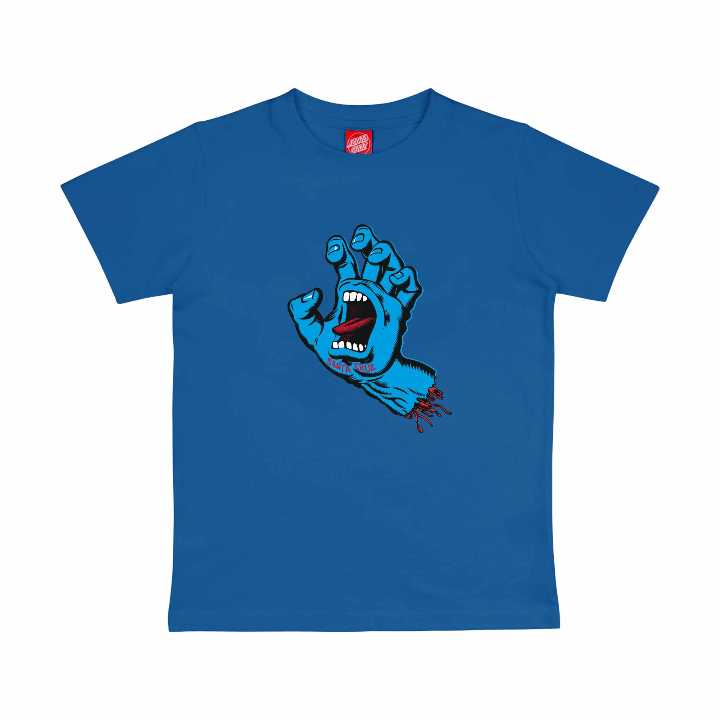 SANTA CRUZ YOUTH T-SHIRT SCREAMING HAND Ultramarine-Massilia Surf Shop