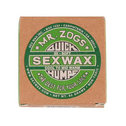 mr zogs sex wax verte pour surf et longboard