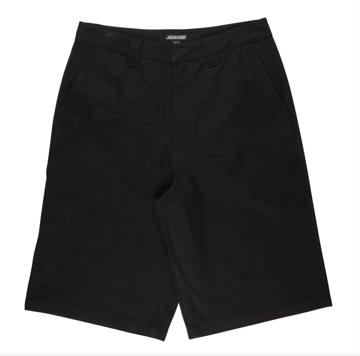 short homme Santa Cruz Dillon noir vue face a plat