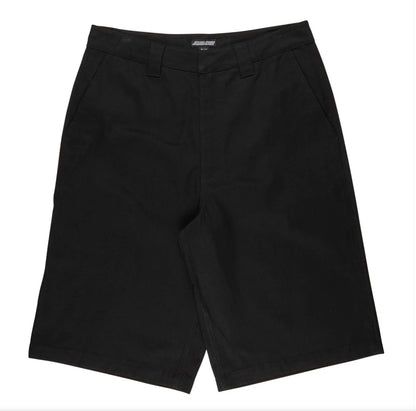 short homme Santa Cruz Dillon noir vue face a plat