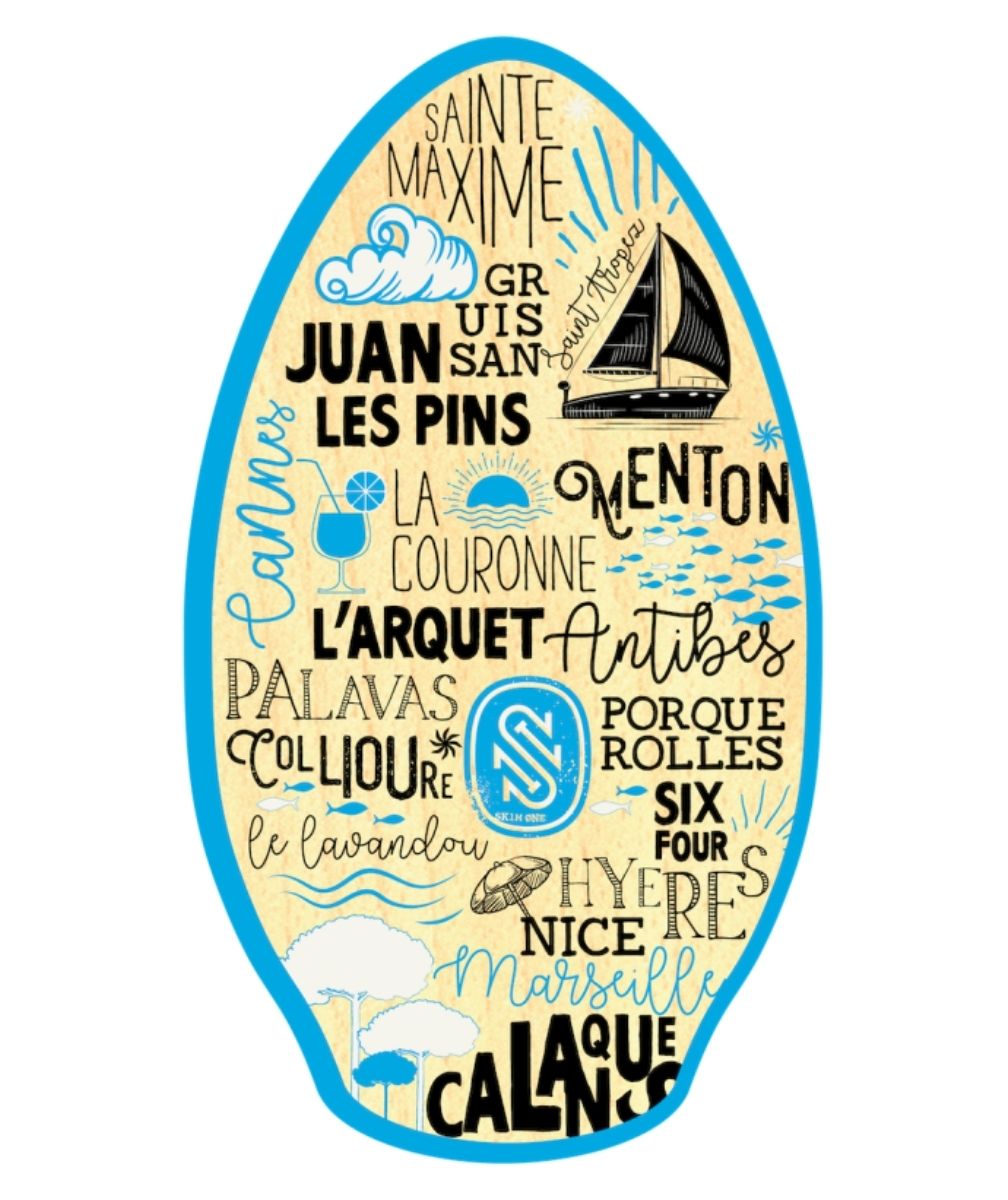 SKIM ONE SKIMBOARD BOIS MEDITERRANNÉE