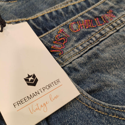 FREEMAN T.PORTER SHORT SKYLIE DENIM Waimea détail