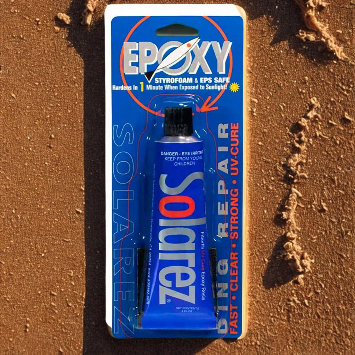 kit de reparation 1 minute pour planche de surf tube bleu 