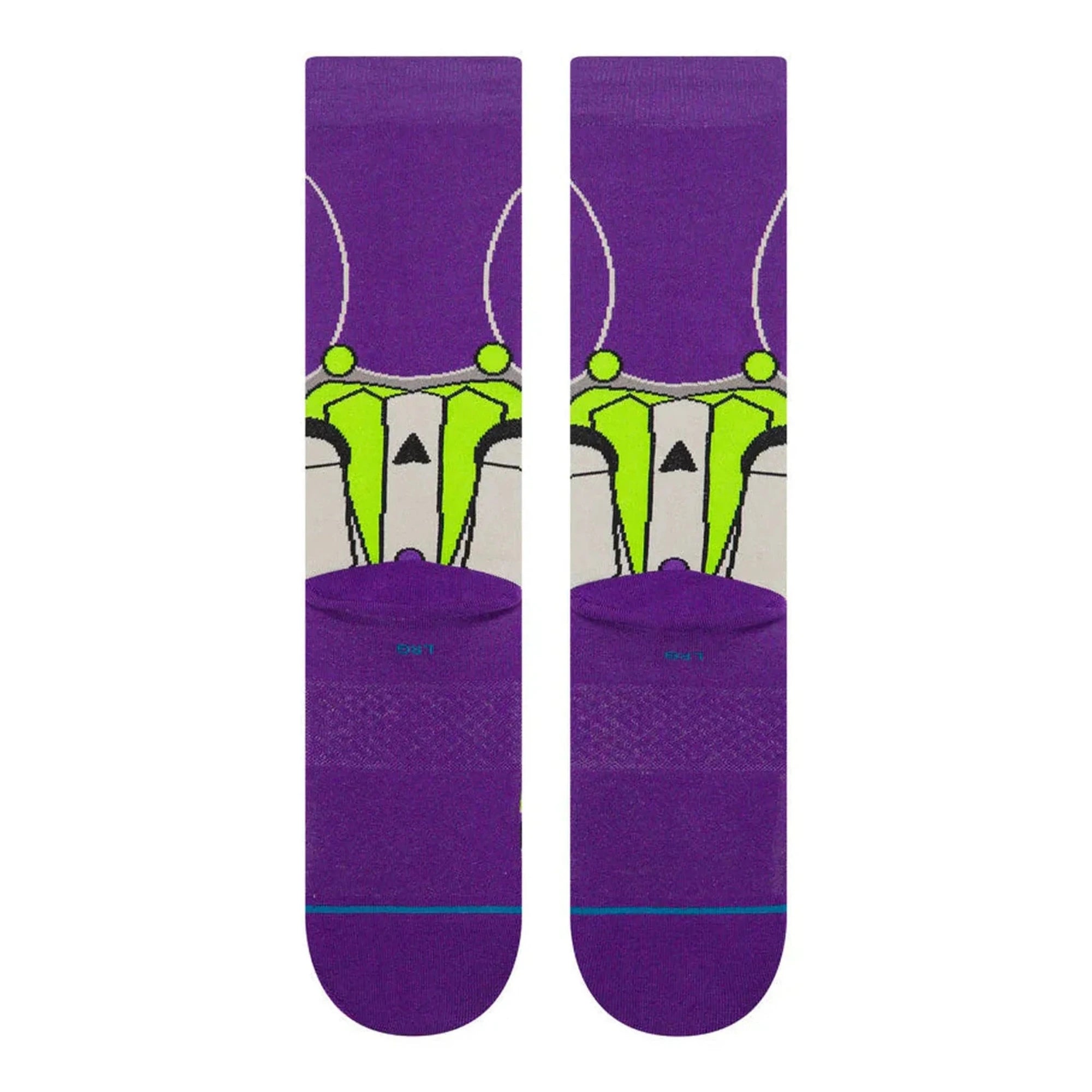 STANCE CHAUSSETTES BUZZ CREW purple vue de dos amorti moyen