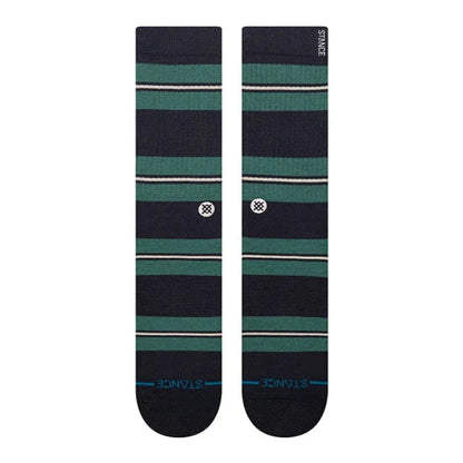 STANCE CHAUSSETTES CAESAR STRIPE CREW green vue de face