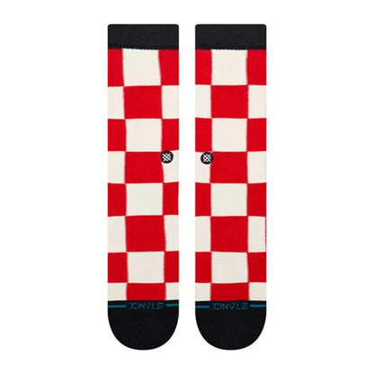 STANCE CHAUSSETTES CHATURANGA CREW red vue de face