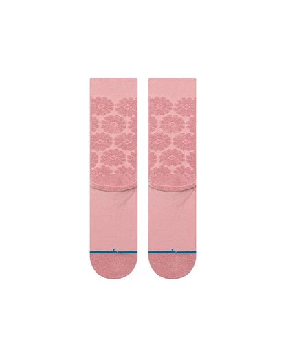 STANCE CHAUSSETTES DAISY TERRY CREW pink-Massilia Surf Shop