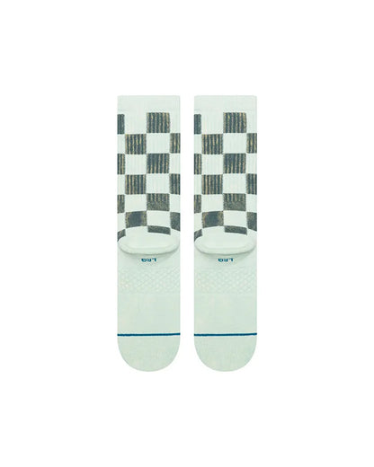 STANCE CHAUSSETTES DANCE FLOOR CREW dustyaqua vue de dos amorti moyen