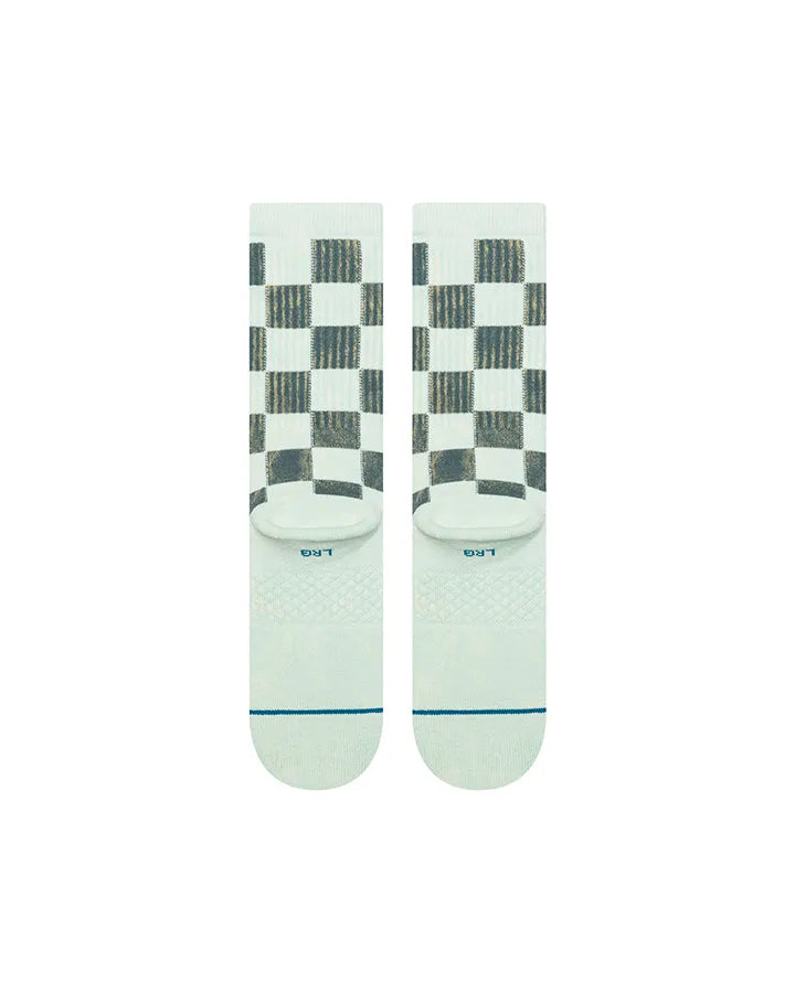 STANCE CHAUSSETTES DANCE FLOOR CREW dustyaqua vue de dos amorti moyen