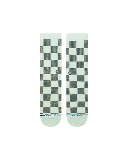 STANCE CHAUSSETTES DANCE FLOOR CREW dustyaqua vue de face
