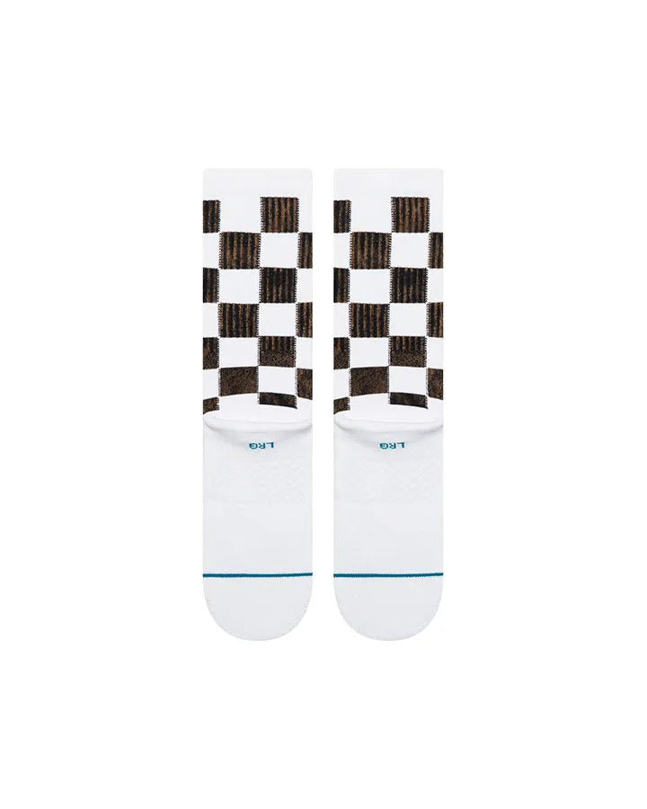 STANCE CHAUSSETTES DANCE FLOOR CREW white vue de dos amorti moyen