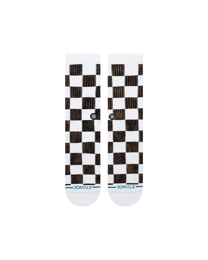 STANCE CHAUSSETTES DANCE FLOOR CREW white vue de face