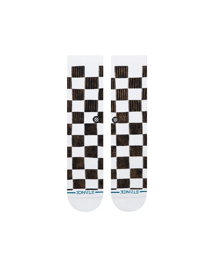 STANCE CHAUSSETTES DANCE FLOOR CREW white vue de face
