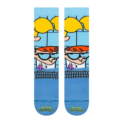 STANCE CHAUSSETTES DEXTERS CREW blue vue de dos amorti moyen