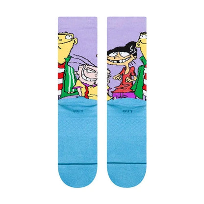 STANCE CHAUSSETTES ED EDD EDDY CREW purple vue de face