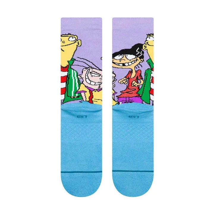STANCE CHAUSSETTES ED EDD EDDY CREW purple vue de face