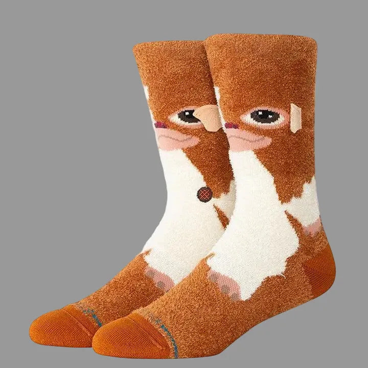 STANCE CHAUSSETTES GIZMO CREW brown vue de face