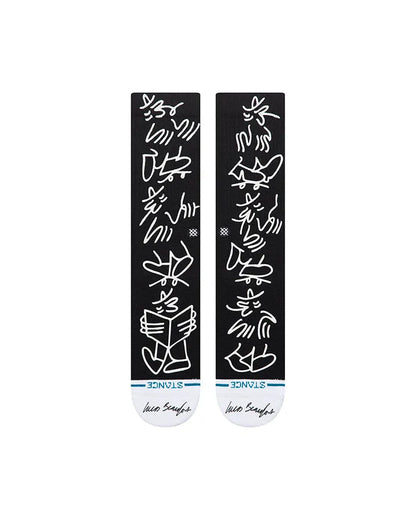 STANCE CHAUSSETTES LUCAS CREW black vue de face