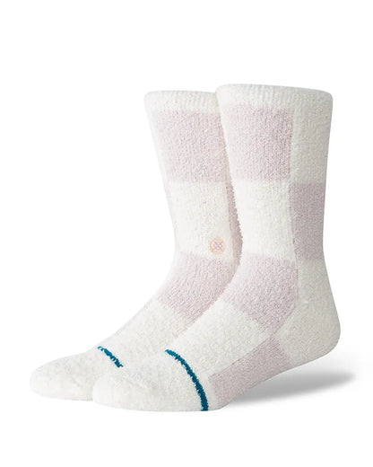 STANCE CHAUSSETTES PATCHWORK COZY CREW orchid vue de face