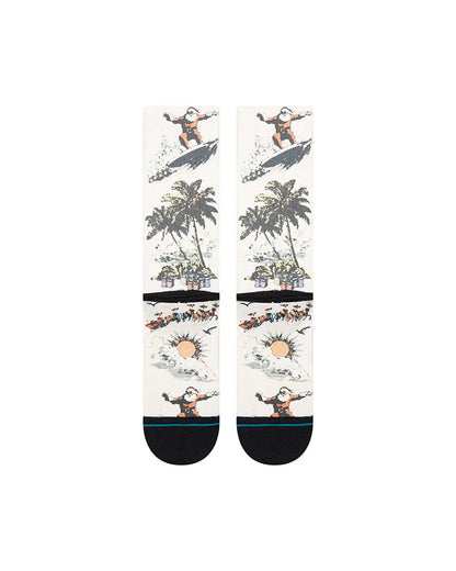 STANCE CHAUSSETTES SAN O CLAUS cream vue de dos amorti moyen