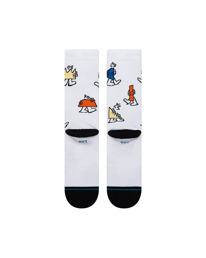 STANCE CHAUSSETTES SHAPE SHIFTER CREW white vue de dos amorti moyen