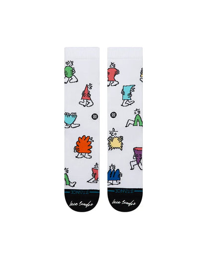 STANCE CHAUSSETTES SHAPE SHIFTER CREW white vue de face