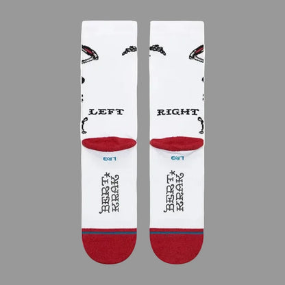 STANCE CHAUSSETTES SKELETON CREW white vue de dos amorti moyen