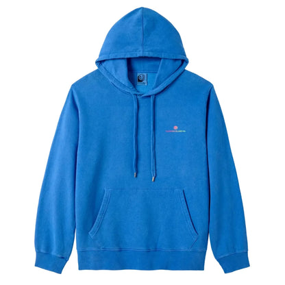 sweat hoodie bleu jonsen island homme diamond vue de face capuche et poche kangourou lifestyle petit logo sur coeur