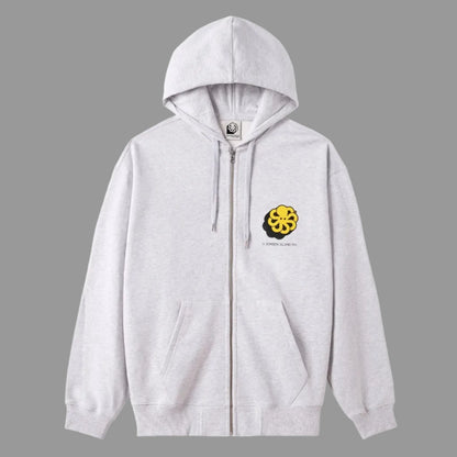 sweat zip jonsen island vue de face avec capuche