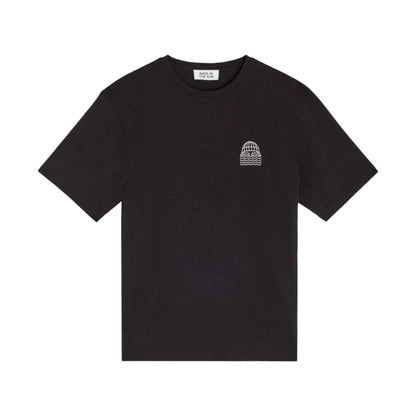 T-shirt Bask in the Sun Mini To The Sea noir homme coton biologique