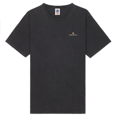 t-shirt noir délavé jonsen island omnia sol vue de face