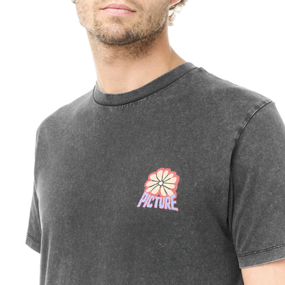 PICTURE T-SHIRT KARO Black Washed