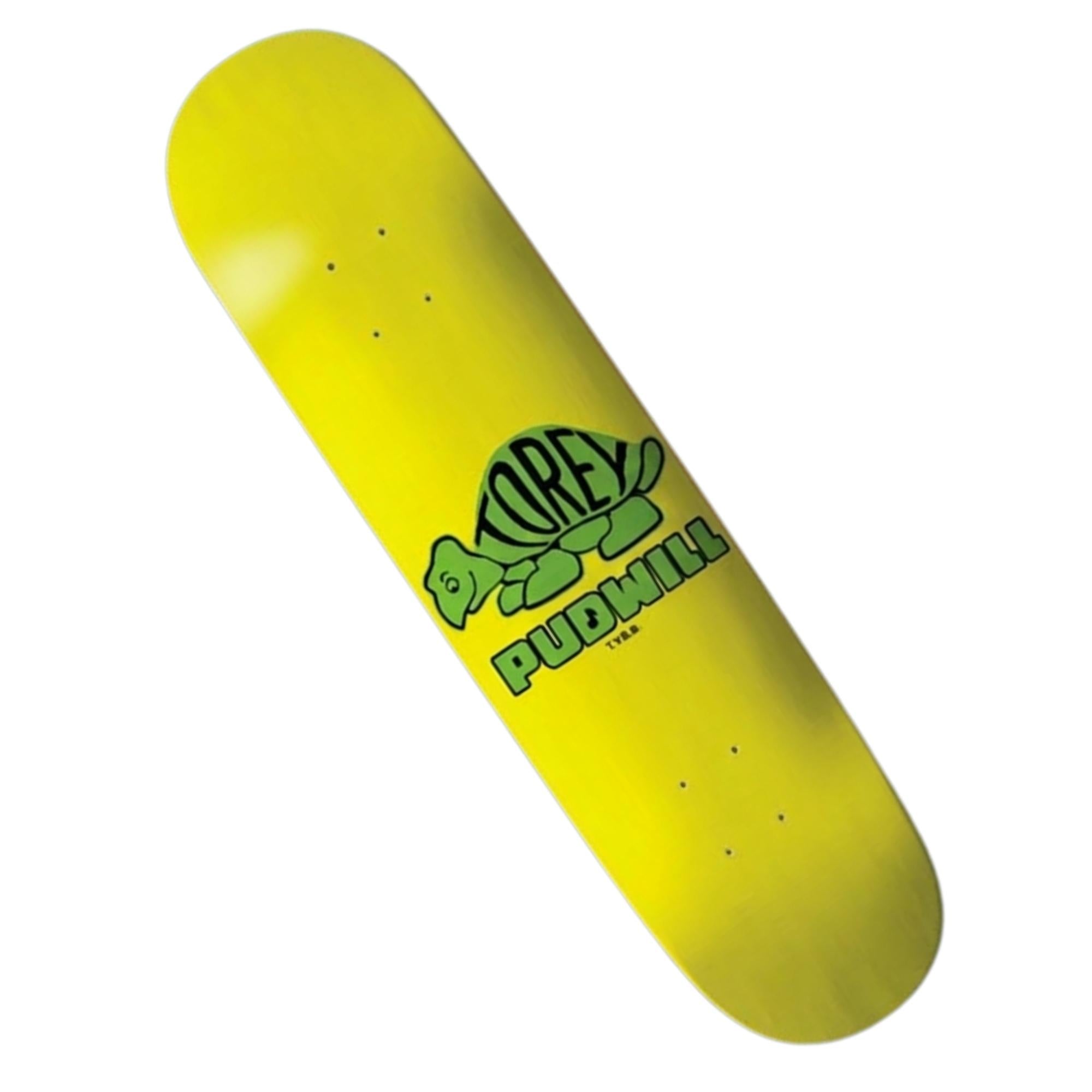 Vue complète du deck de skate Thank You Torey Pudwill 8.5 pouces jaune