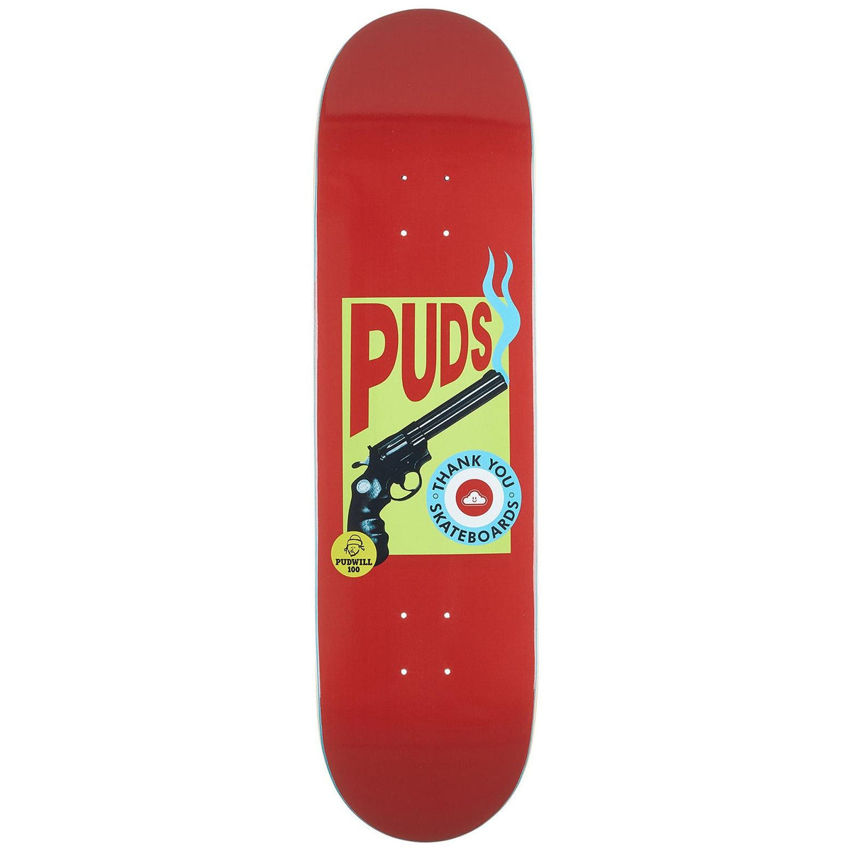 plateau de skate rouge torey pudwill avec revolver 