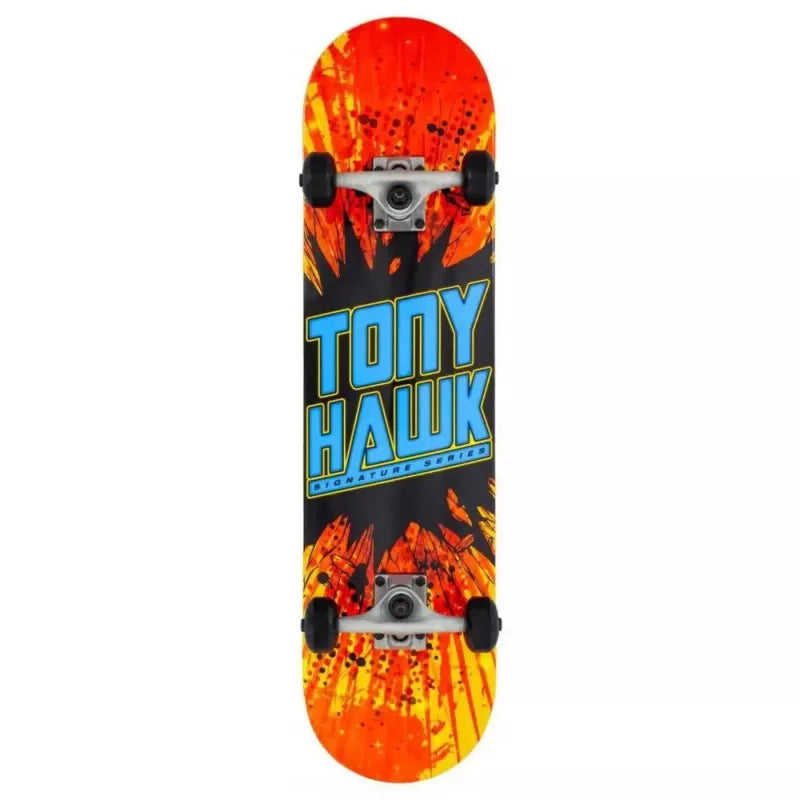 Dessous de planche Tony Hawk Shatter Logo orange bleu avec graphisme complet