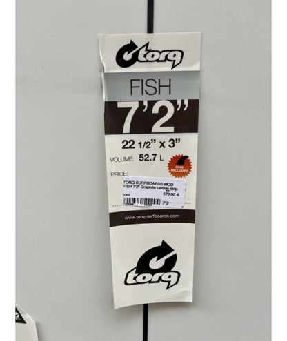 TORQ SURFBOARDS MOD FISH 7'2" Graphite carbon strip