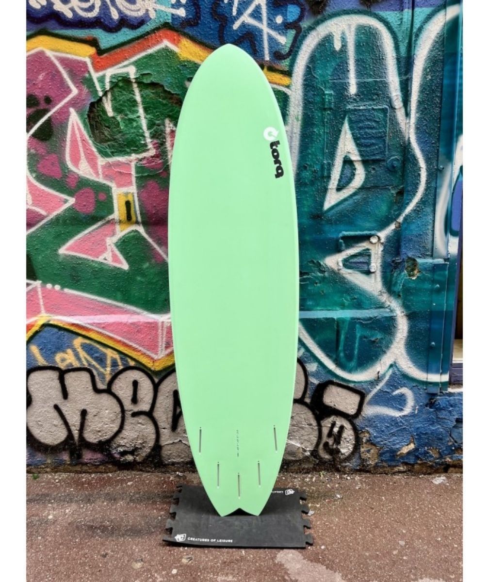 TORQ SURFBOARDS MOD FISH 7'2" White seagreen