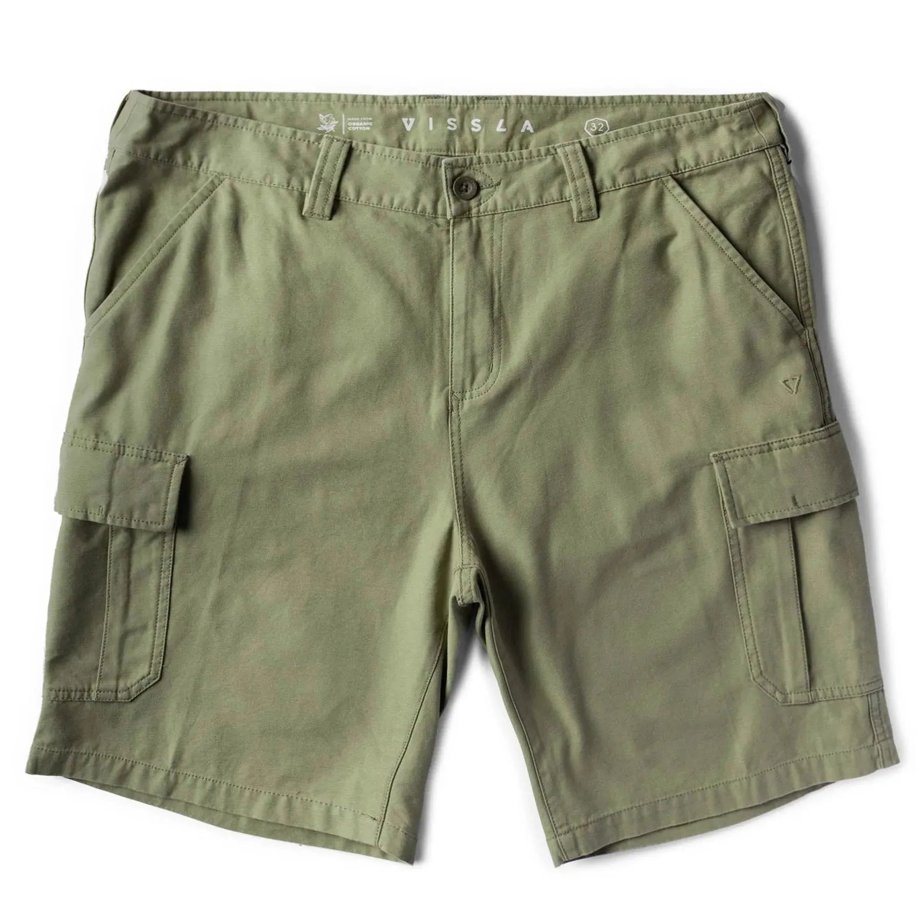 short homme cargo kaki vue de face
