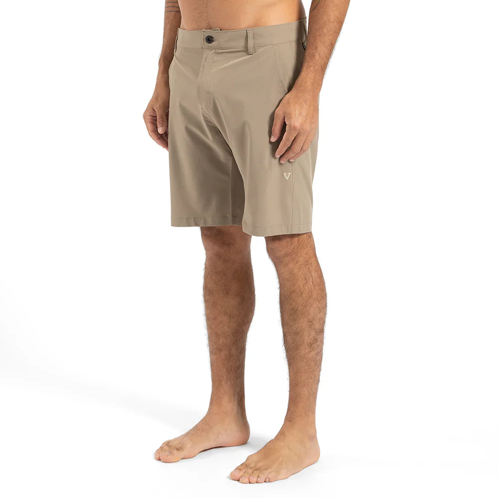 short beige hybride ville et plage pour homme vissla