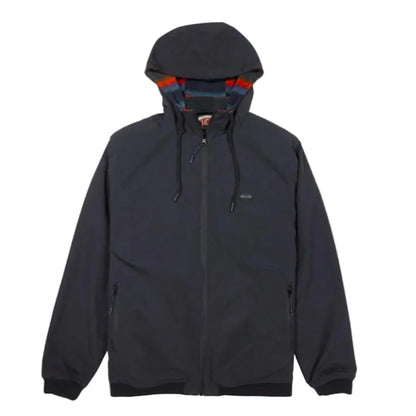 blouson reversible homme impermeable et polaire a capuche vue de face