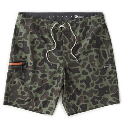 boardshort Vissla High Seas 3.0 camo 18.5 pouces stretch recyclé vue face