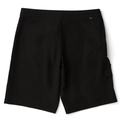 vue de dos short de surf noir 