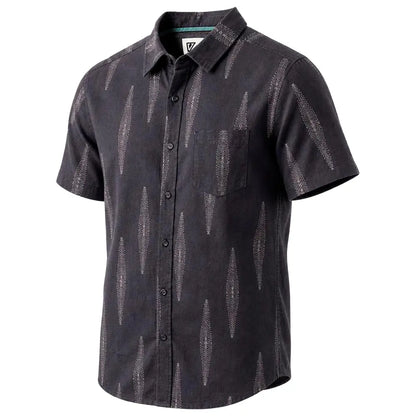 chemise noire homme vissla avec broderies ethniques