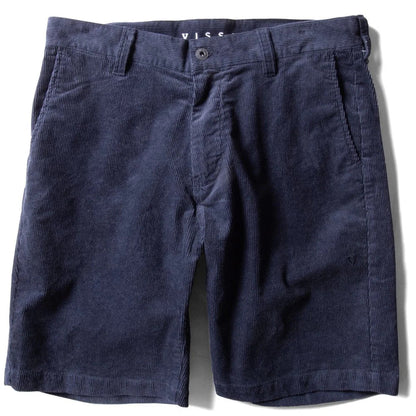 short velours bleu homme longueur 20" vue face